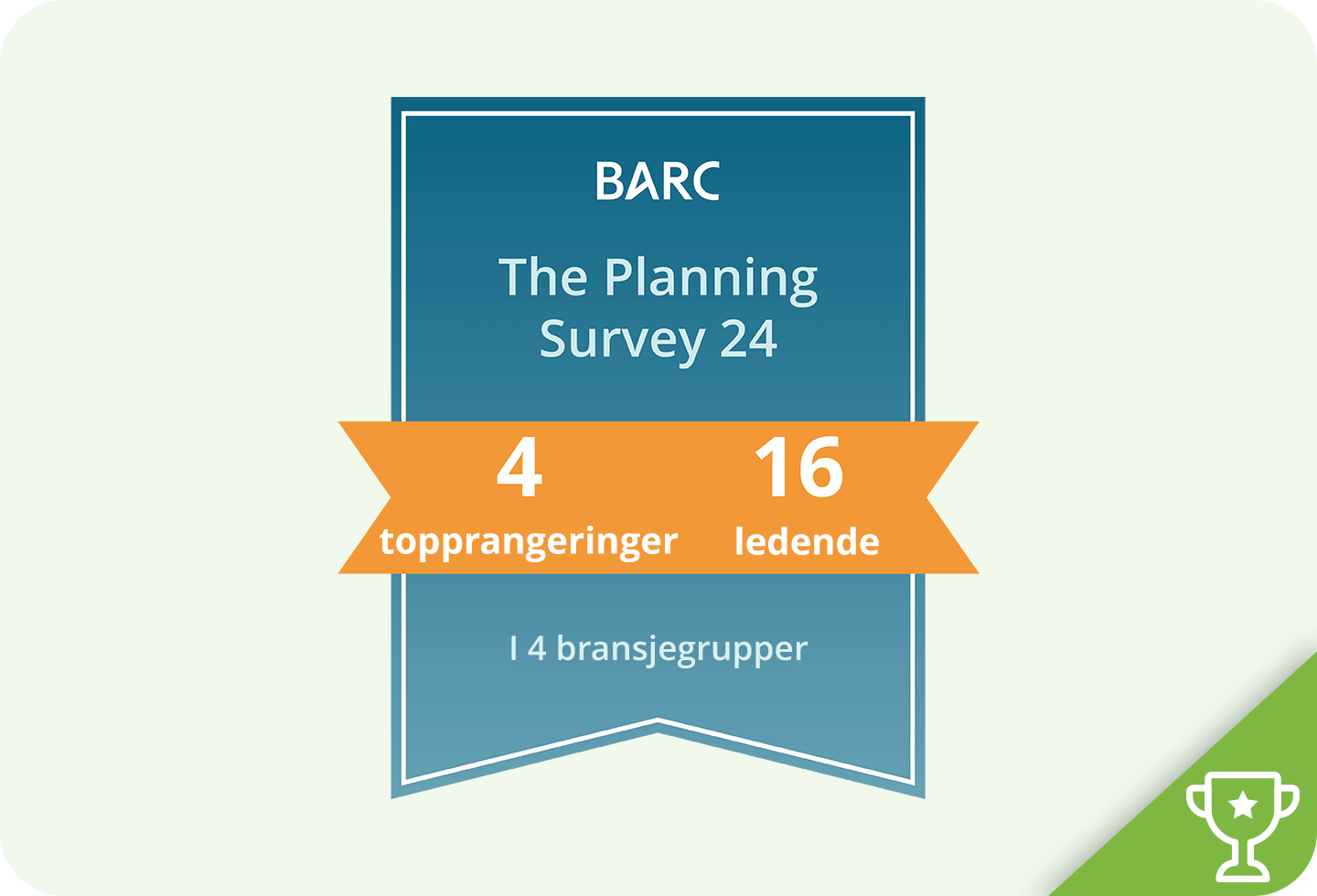 Sammendrag av Unit4s resultater i BARC 24- Planning Survey