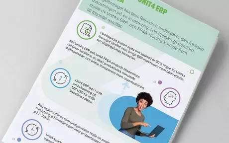 Bild: Infografik från Nucleus om värdet av integrerade ERP- och FP&A-lösningar