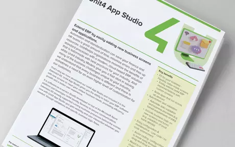 Omslagafbeelding van Unit4 App Studio (2 pagina's)