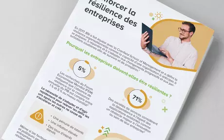 Image de couverture de l’infographie « Renforcer la résilience des entreprises »