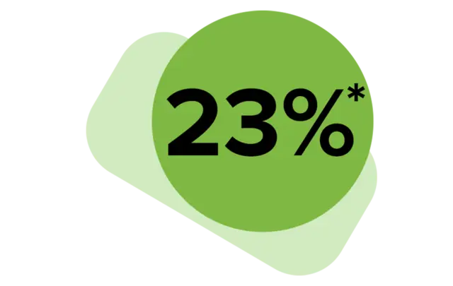 23%