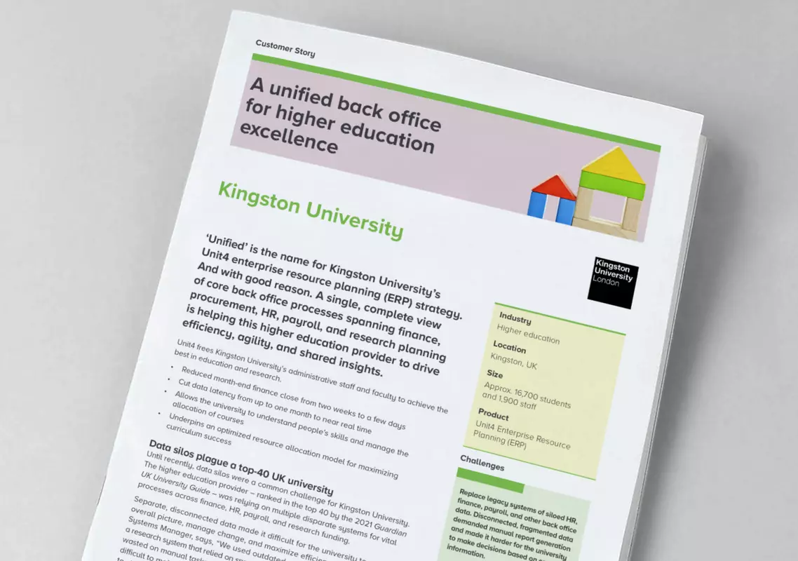 Unit4 success story - Kingston University