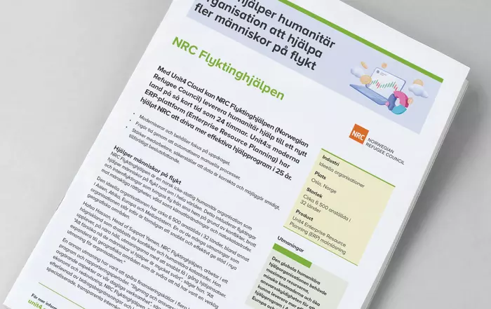 Bild: Kundcase om NRC Flyktinghjälpen