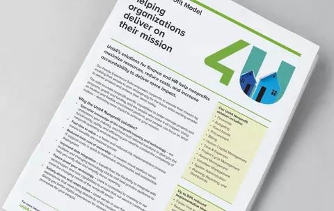 Klikk her for å laste ned oversikten over Unit4-bransjemodellen for den ideelle organisasjoner