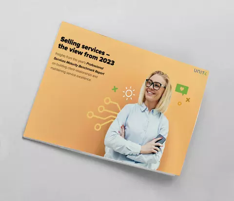 Smiling woman with glasses