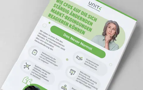 Titelbild für die Infografik „Wie CFOs auf die sich ständig ändernden Marktbedingungen reagieren können“