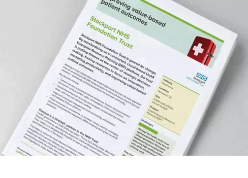 Afbeelding voor Unit4-klantverhaal - Stockport NHS Foundation Trust
