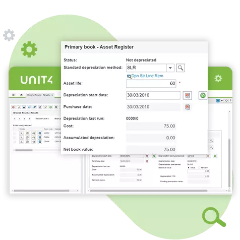 Screenshot of Asset management reports