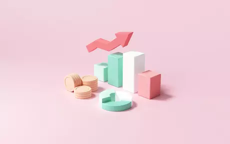 graphics on pink background