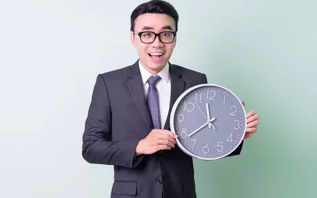 Men with a watch