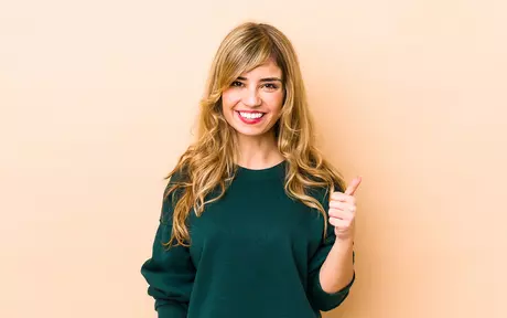 young woman smiling