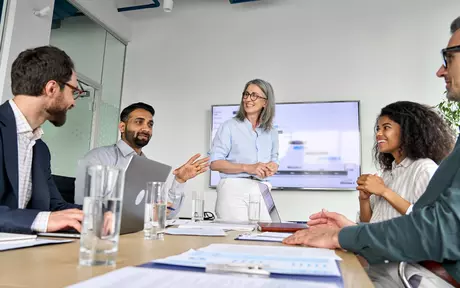 people in a meeting