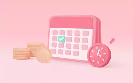 calendar and coins