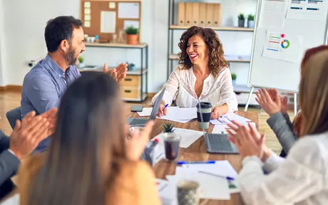 People in a meeting