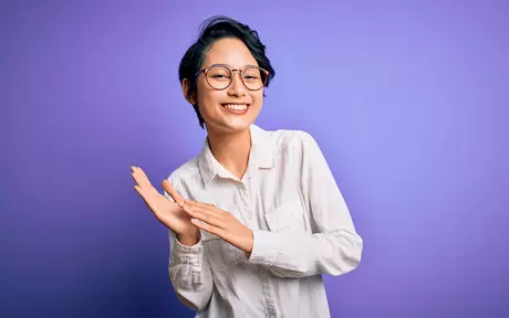 happy lady