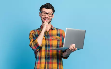 men with a laptop