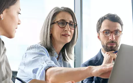 woman in a meeting