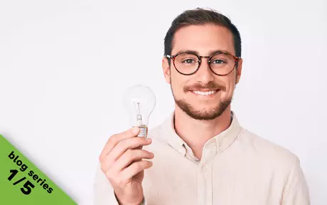 men with a lamp in his hand