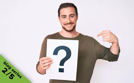 man with question mark