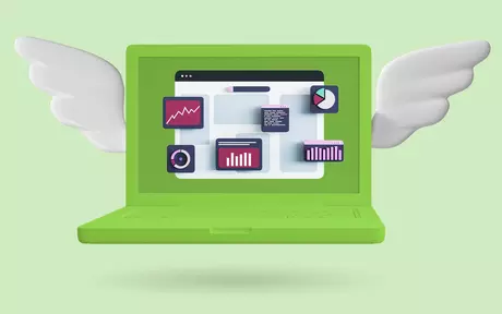 laptop with wings