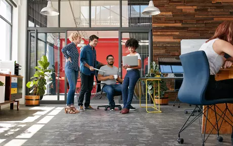 people in office setting
