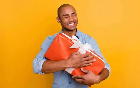 person with gift