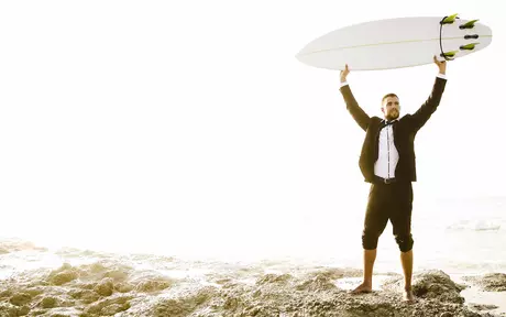 person with surfboard