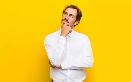 Men thinking