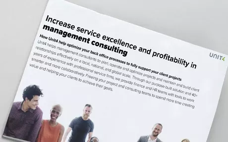 Cover image for eBook on Increasing service excellence and profitability in management consulting