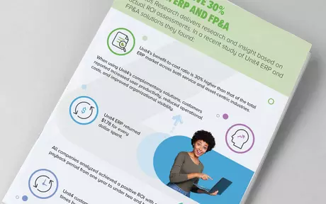 Cover image for Nucleus infographic about the value of unified ERP and FP&A solutions