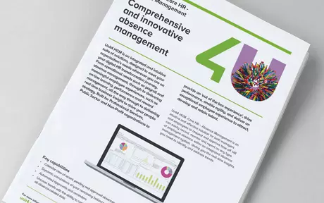 Cover image for “Unit4 HCM – Absence management” factsheet
