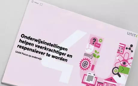 Omslagafbeelding voor eBook over hoe Unit4 het hoger onderwijs helpt